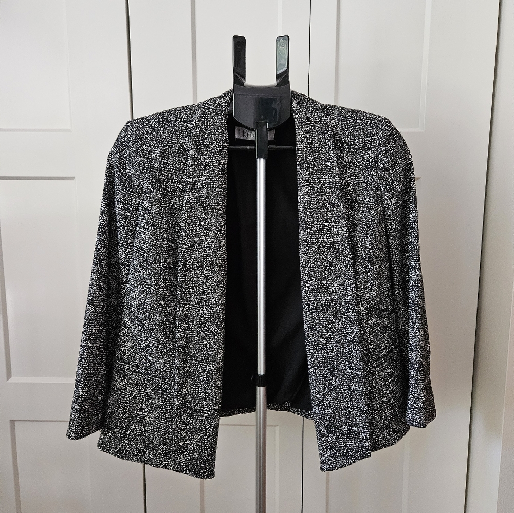 Kasper Black And White Print Jacket